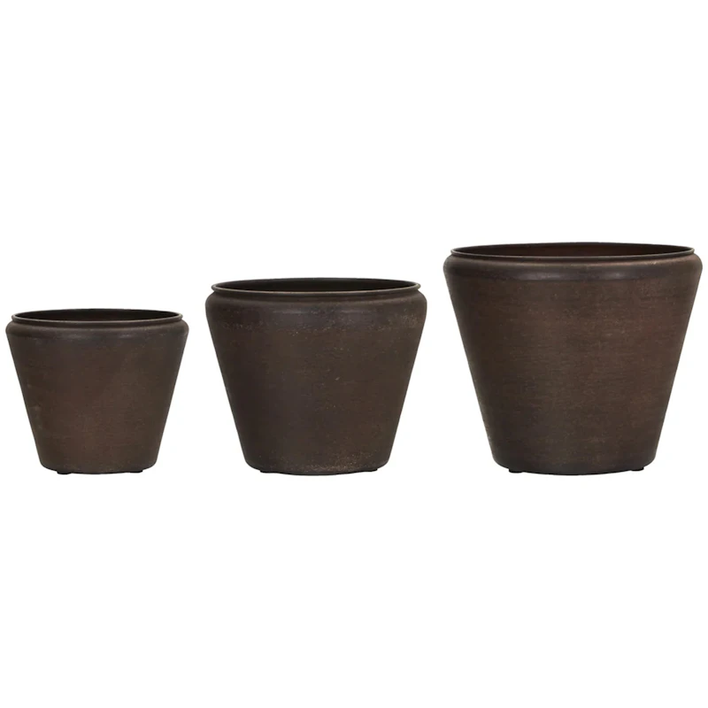 Planterare Funnel, Antik brun Topf Antique Brown