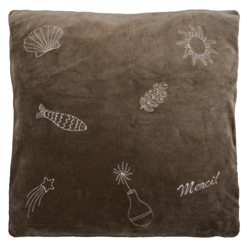 Play Kissenbezug 50x50 cm, Braun