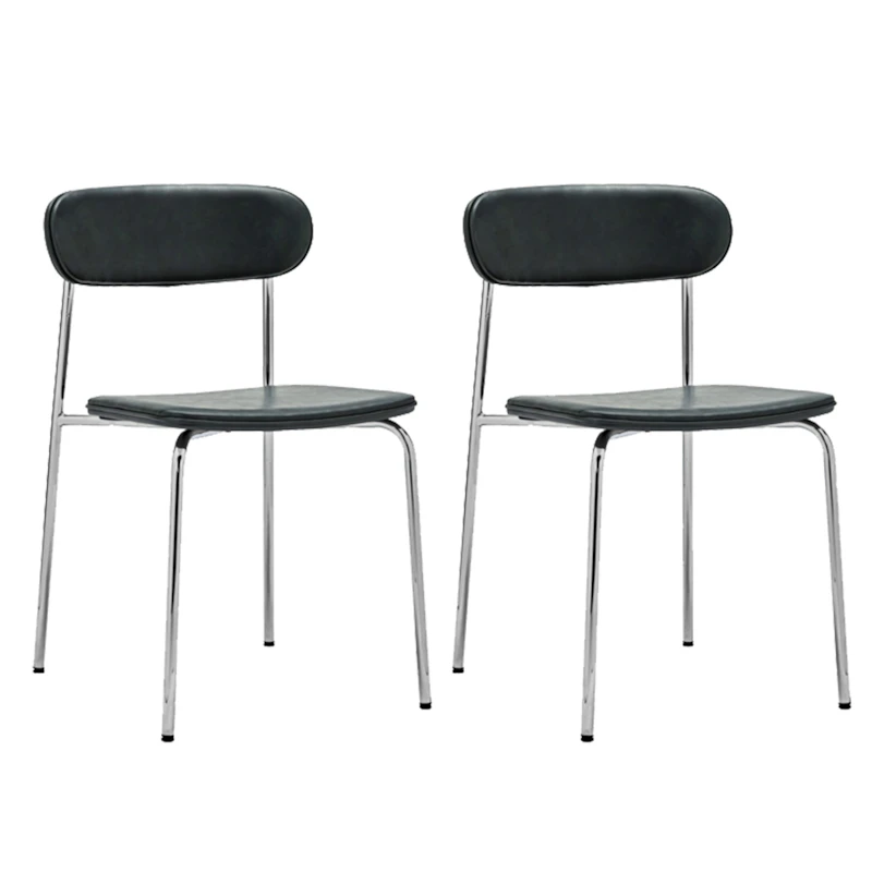 Pova Stuhl 2-er Set, Dunkelgrün
