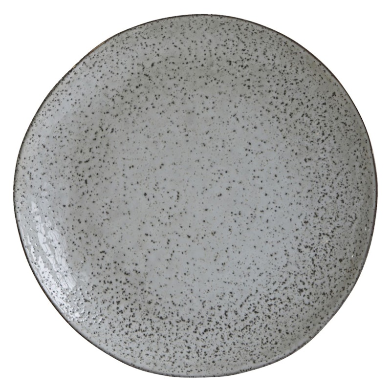Rustic Teller Ø27,5 cm, Grau / Blau
