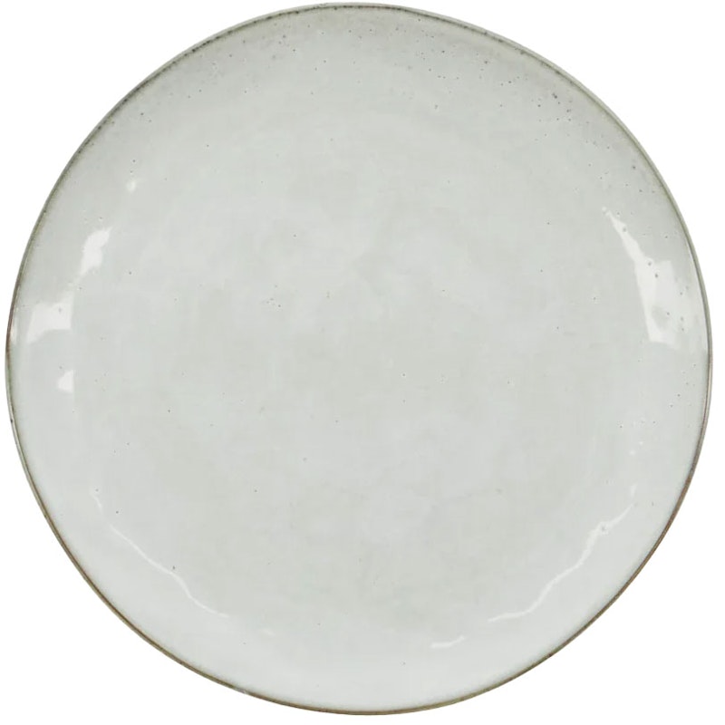 Rustikaler Teller 20 cm, Graublau
