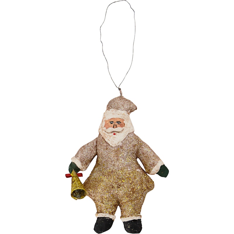 Santa Weihnachtsschmuck 10x2x12 cm, Champagne