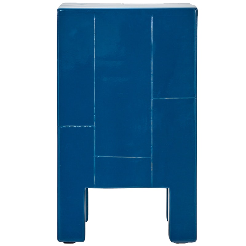 Brick Beistelltisch 30x50,5 cm, Blau
