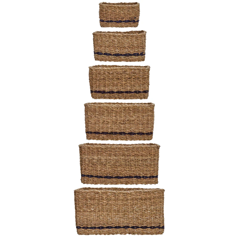 Squares Set Mit 6 Körben, Natur