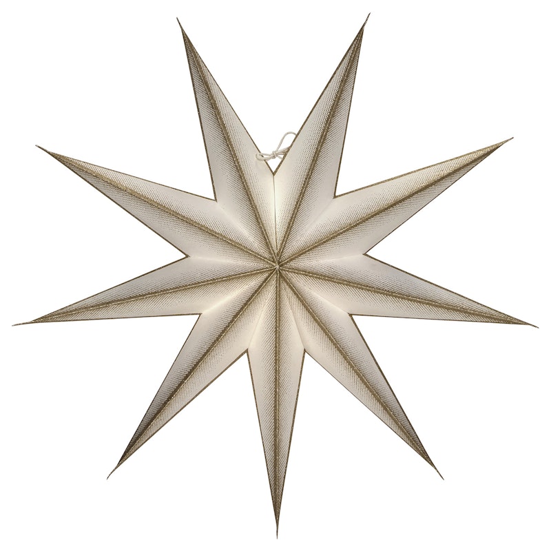 9 Point Stern Ø60cm, Altweiß/Champagne