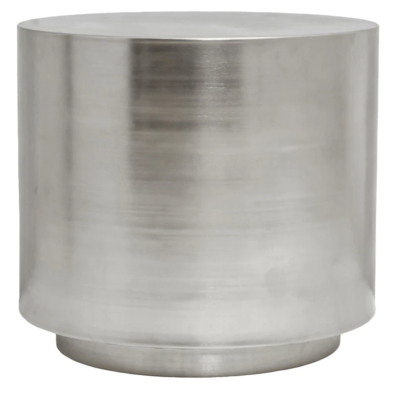 Step Beistelltisch Ø50 cm, Brushed Silber
