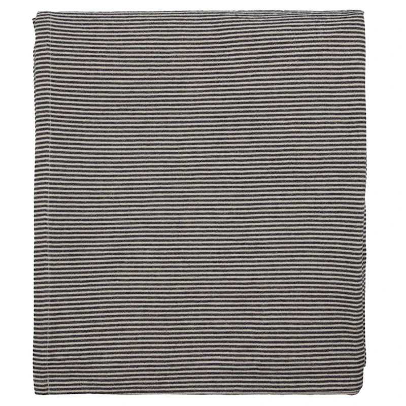 Block Tischdecke 150x150 cm, Schwarz / Sandfarben