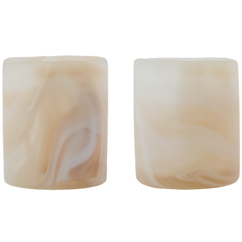 Kae Teelichthalter 2-er Set, Beige