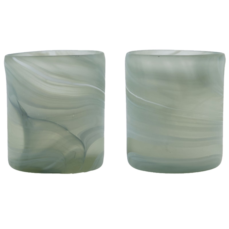 Kae Teelichthalter 2-er Set, Grau
