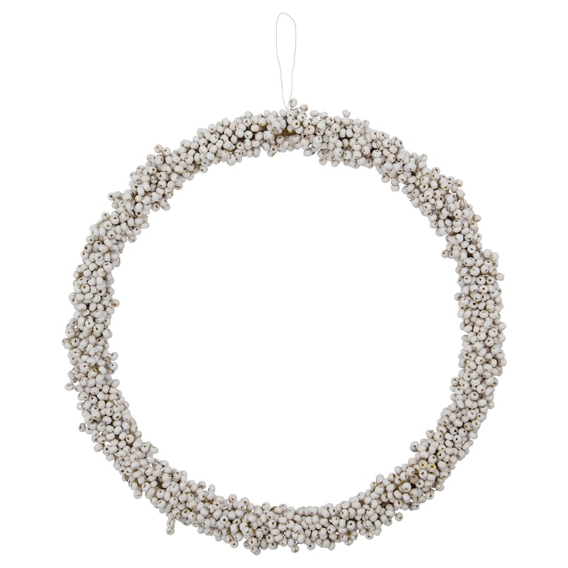 Winter Kranz Ø33 cm, Weiß