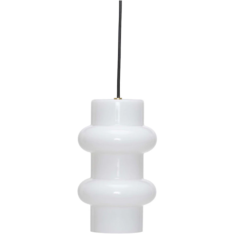 Pilule Double Pendant, Glossy White