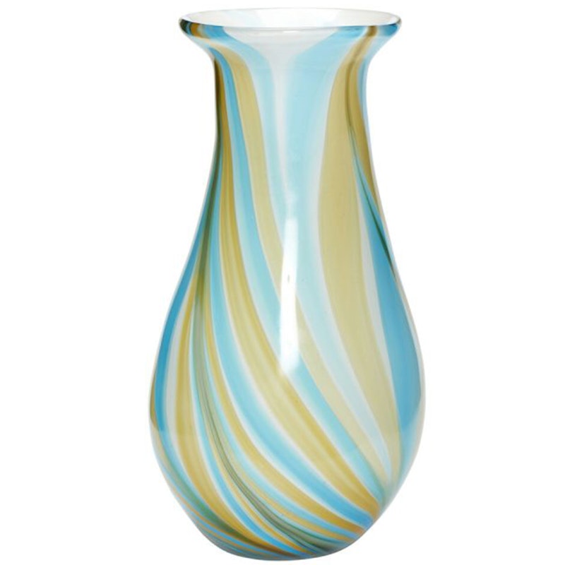 Kaleido Vase 29 cm, Blau/Gelb