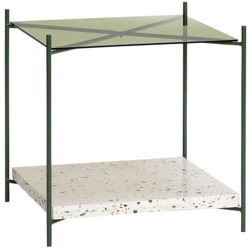 Niche Side Table, Green/Terrazzo
