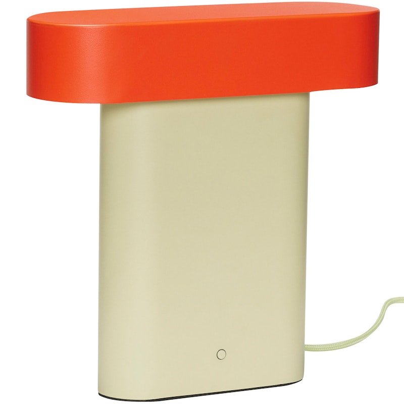 Sleek Tischlampe, Beige/Orange