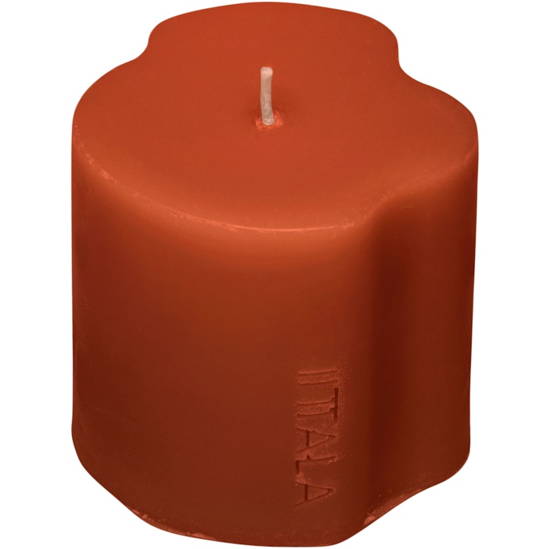 Aalto Stumpenkerze 8 cm, Terracotta