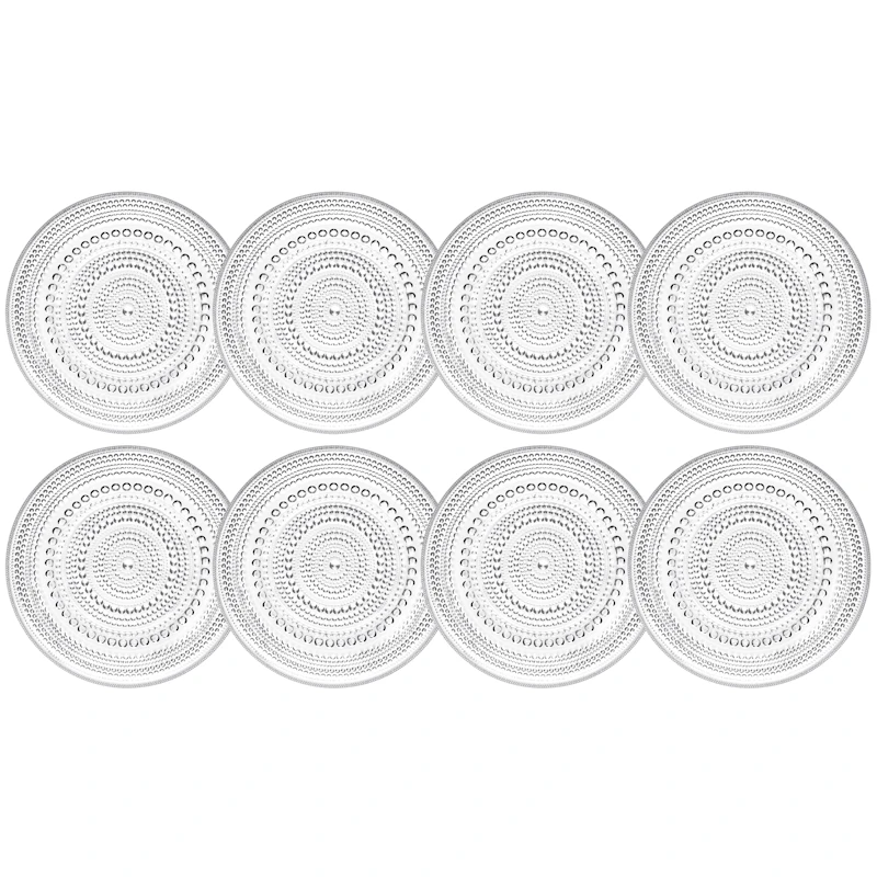 Kastehelmi Beilagenteller 17 cm 8-er Set, Transparent
