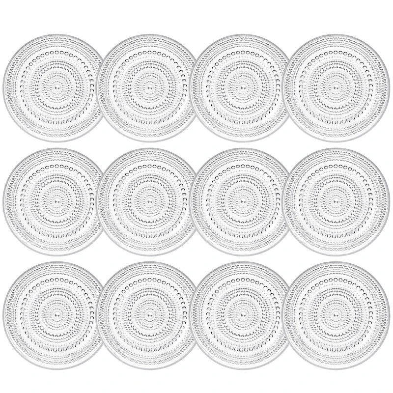 Kastehelmi Beilagenteller 17 cm 12-er Set, Transparent