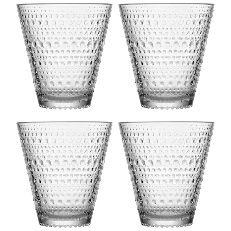 Kastehelmi Trinkglas 30 cl 4-er Set, Transparent