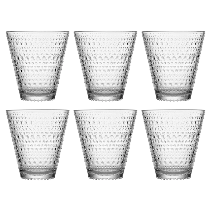 Kastehelmi Trinkglas 30 cl 6-er Set, Transparent