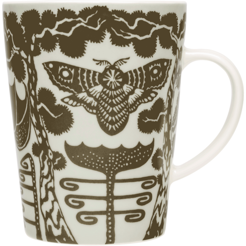 Taika Tasse 40 cl, Schwarz / Weiß