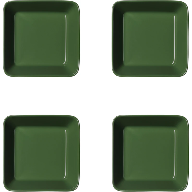 Teema Teller 12x12 cm 4-er Set, Waldgrün