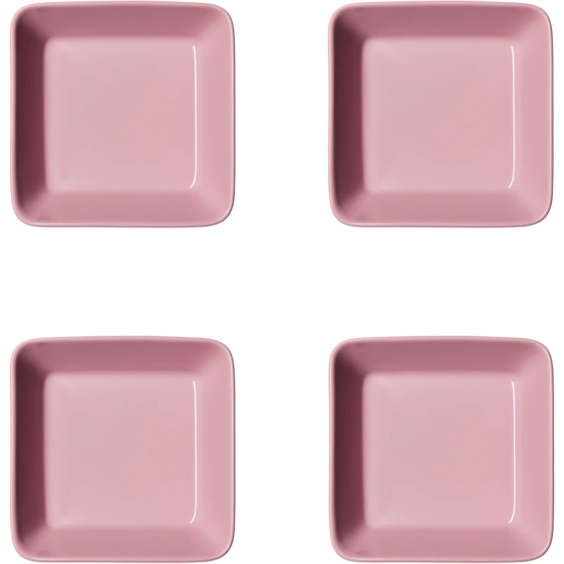 Teema Teller 12x12 cm 4-er Set, Rosa