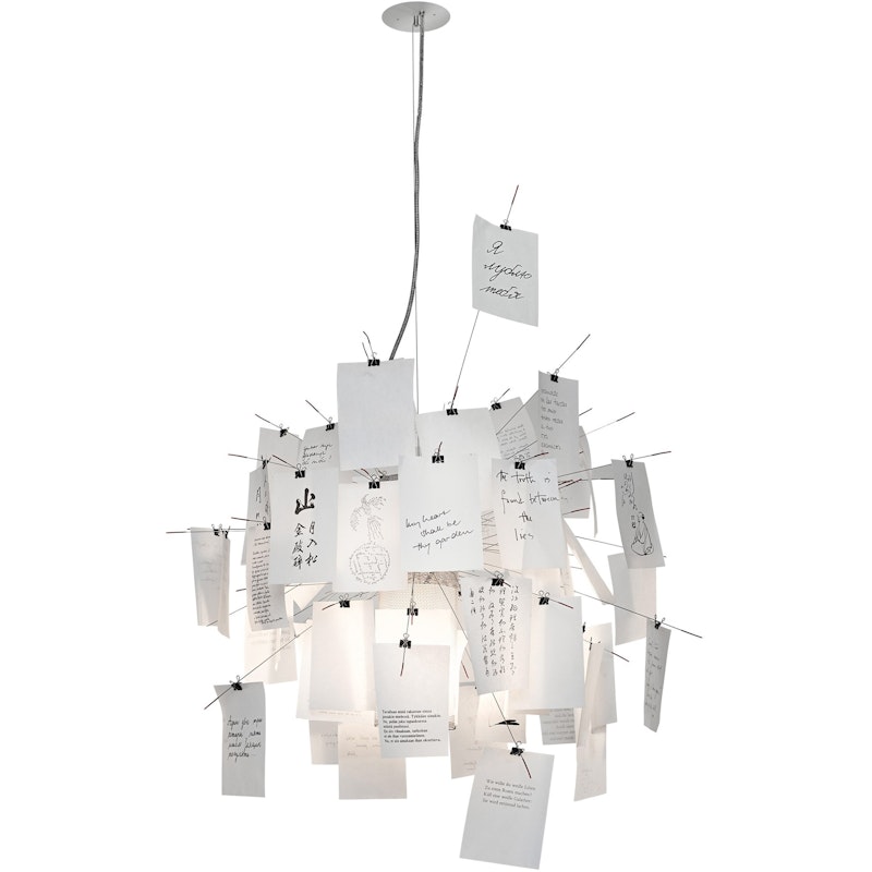 Zettel'z 6 Hängelampe Silber 200 cm
