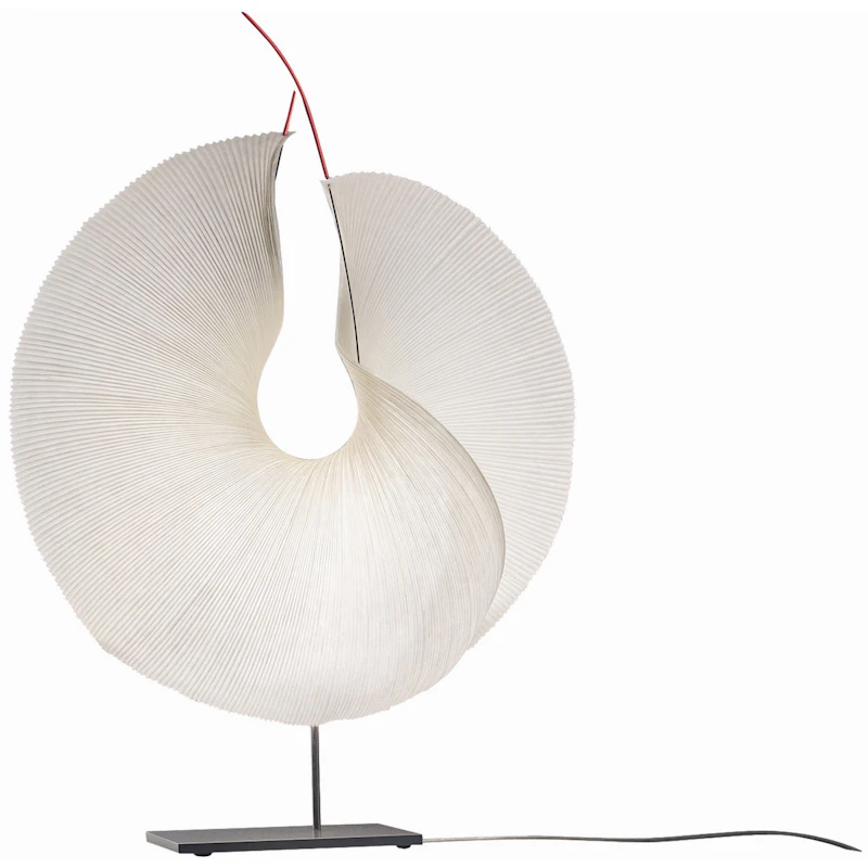 Yoruba Rose Tischlampe, Weiß