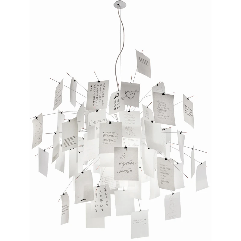 Zettel'z 5 Hängelampe Silber 330 cm