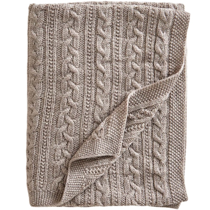 Babydecke 80x100 cm Merinowolle, Oatmeal
