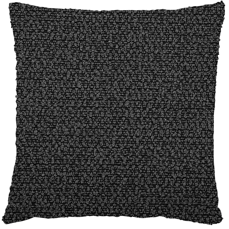 Boucle moment Kissenbezug 45X45 cm, Schwarz