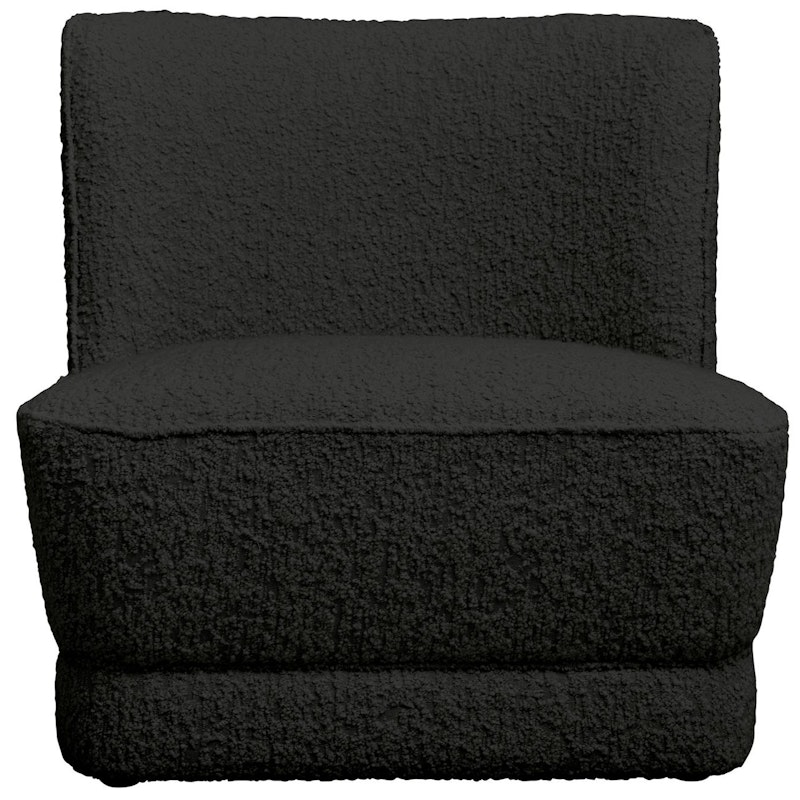 Lounge Royal Boucle Sessel, Schwarz