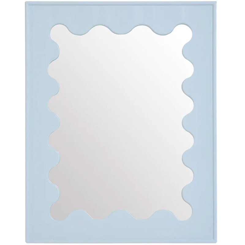 Ripple Lacquer Spiegel, Blau