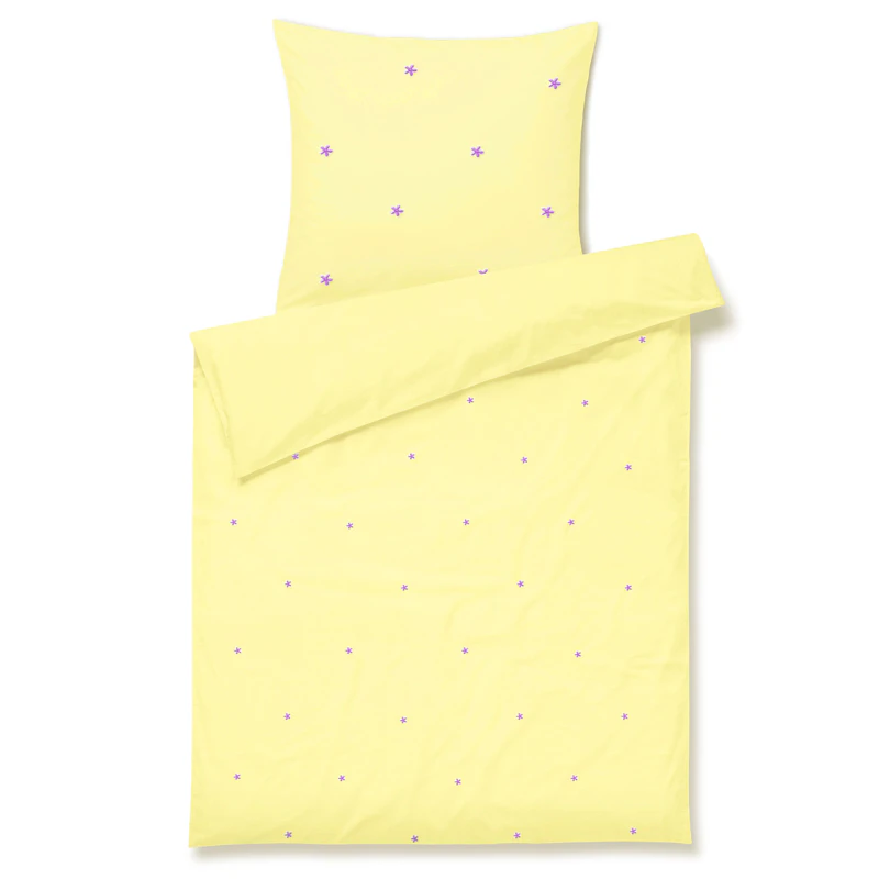 Juna Bettbezug-Set 70x100 cm + 40x45 cm, Gelb