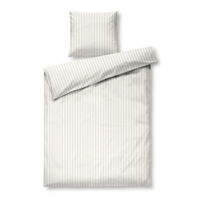 Soft Bettbezug-Set 140x220 cm, Altweiß / Karamell