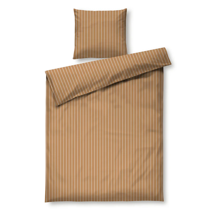 Soft Bettbezug-Set 140x220 cm, Karamell / Altweiß