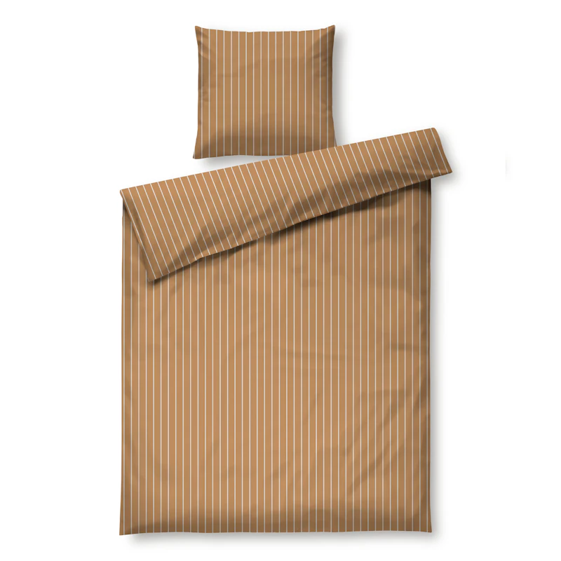 Soft Bettbezug-Set 150x210 cm, Karamell / Altweiß