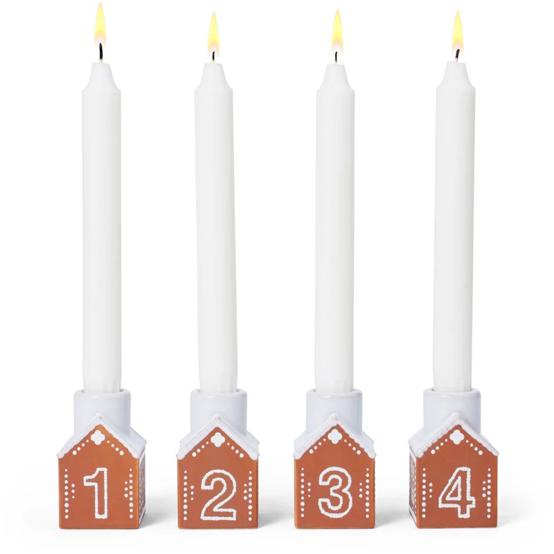 Gingerbread Adventskerzenhalter H7,5 cm