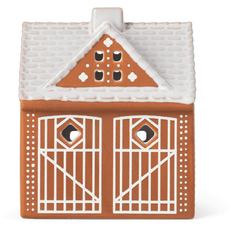 Gingerbread Kerzenhalter Weihnachtsscheune 11,5 cm