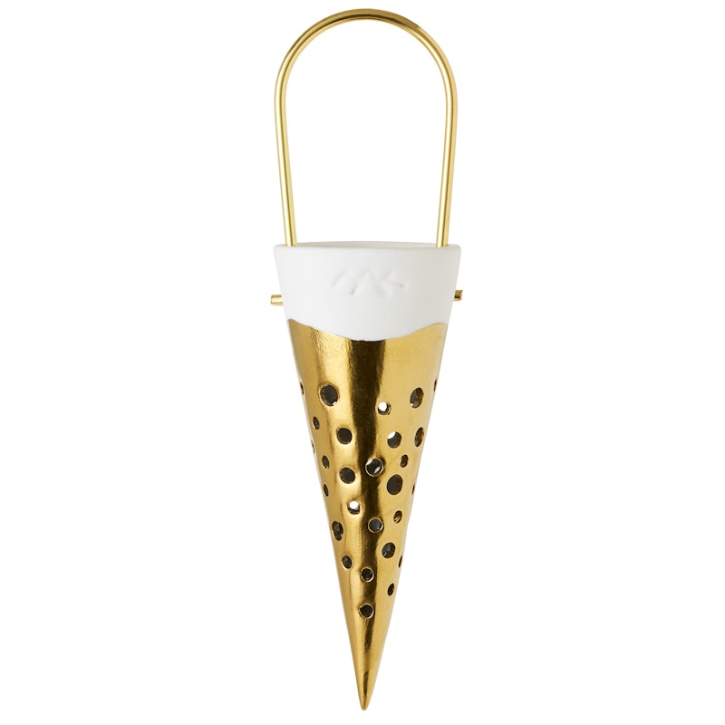 Nobili Weihnachtszapfen, Gold 15,5 cm, Gold