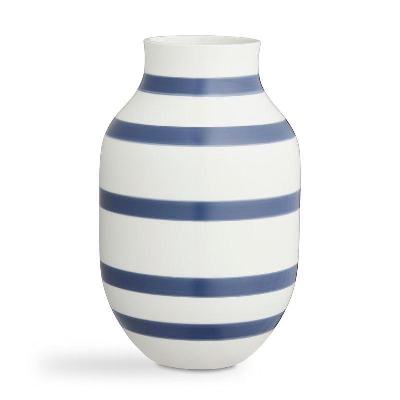 Omaggio Vase, Large/ Stahlblau