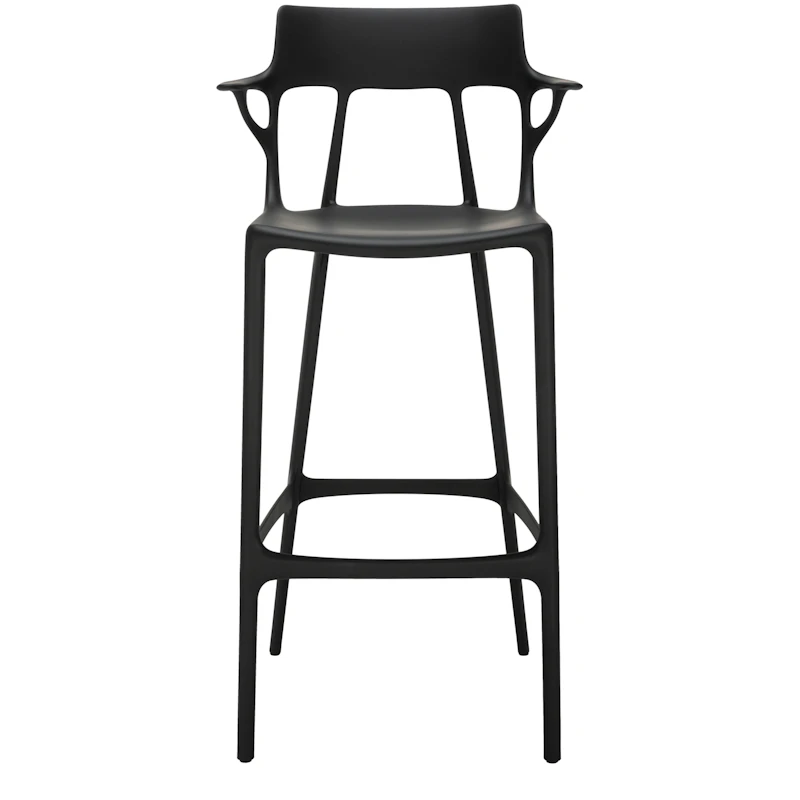 A.I. Barhocker Recycelt 75 cm, Schwarz
