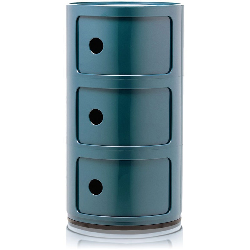 Componibili Classic Aufbewahrung mit 3 Fächern, Blau