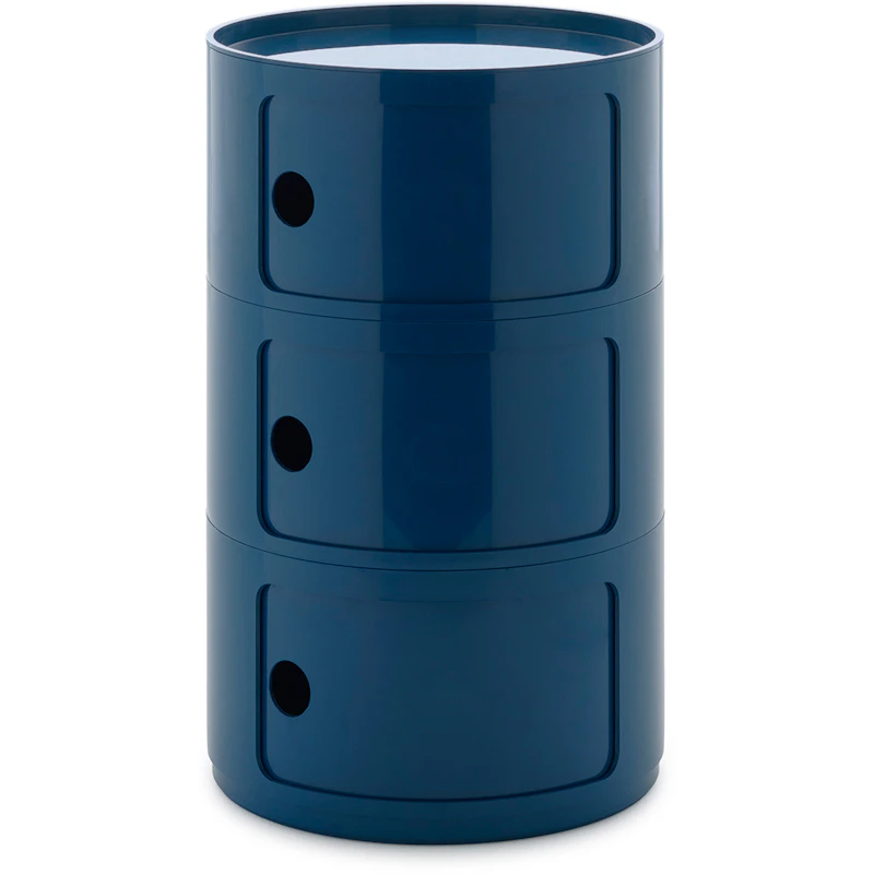 Componibili New Big Aufbewahrung Mit 3 Fächern, Blau