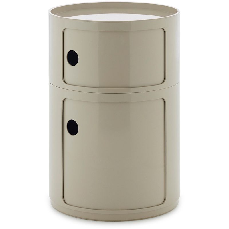 Componibili New Big Aufbewahrung Mit 2 Fächern, Dove Grey