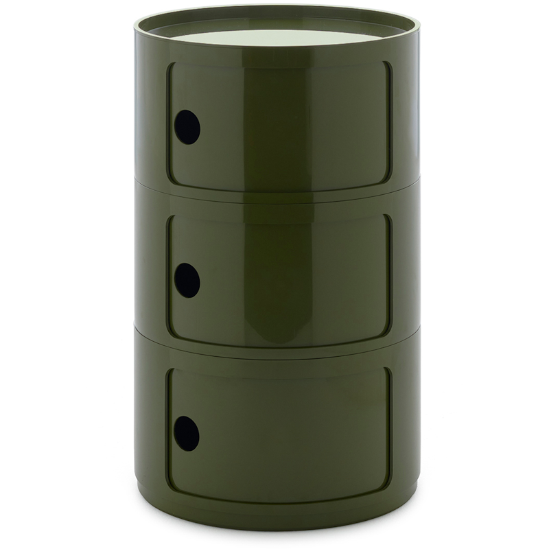 Componibili New Big Aufbewahrung Mit 3 Fächern, Grün