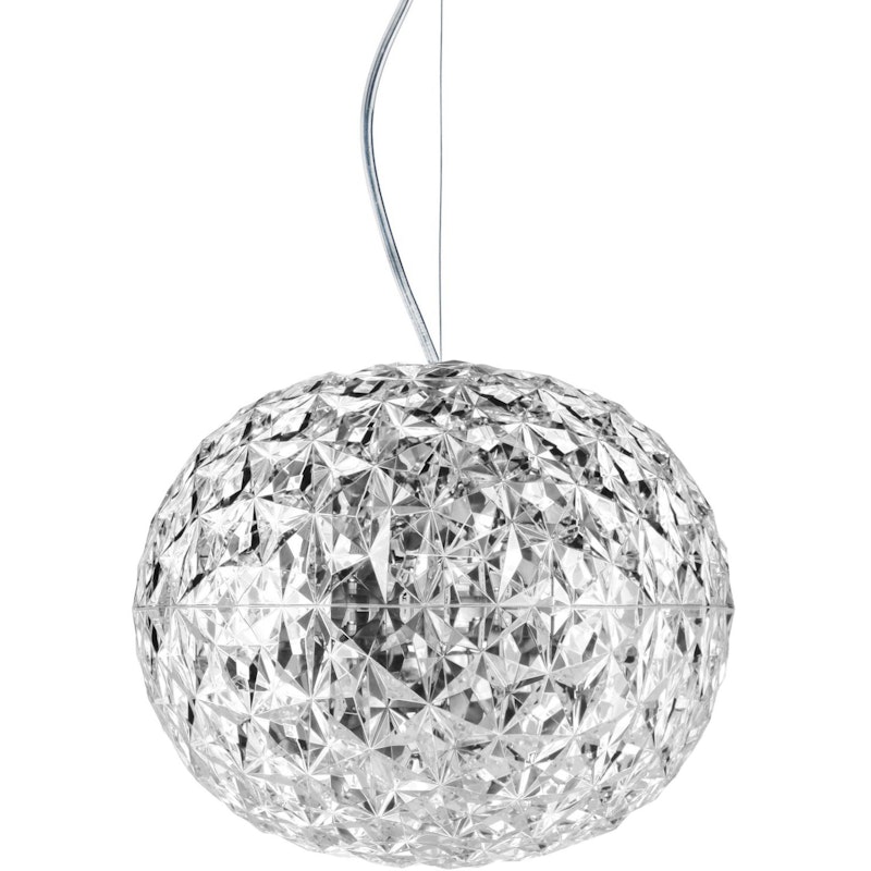 Planet Pendellampe LED Ø33cm, Kristall