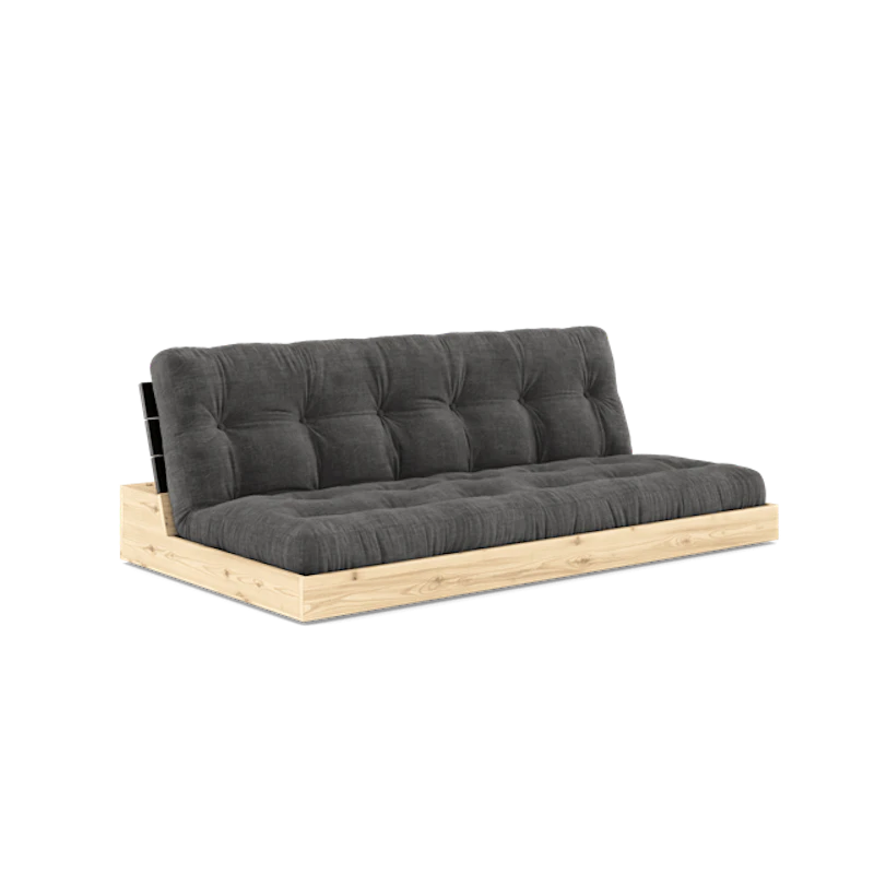 Base Sofa Bed With 5-Layer Mattress Black Night/Coal