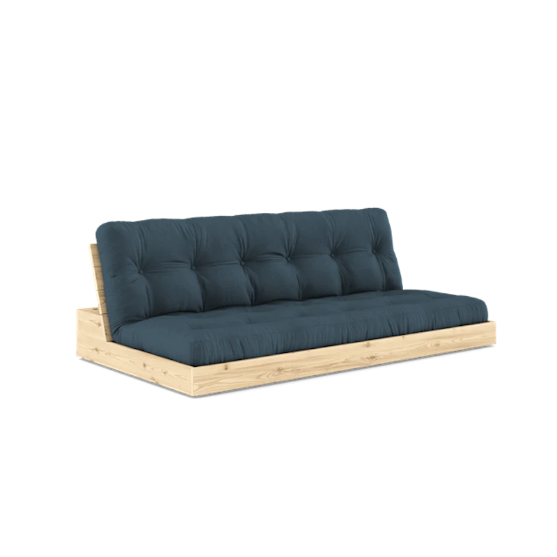 Base Sofa Bed With 5-Layer Mattress Clear/Petroleum