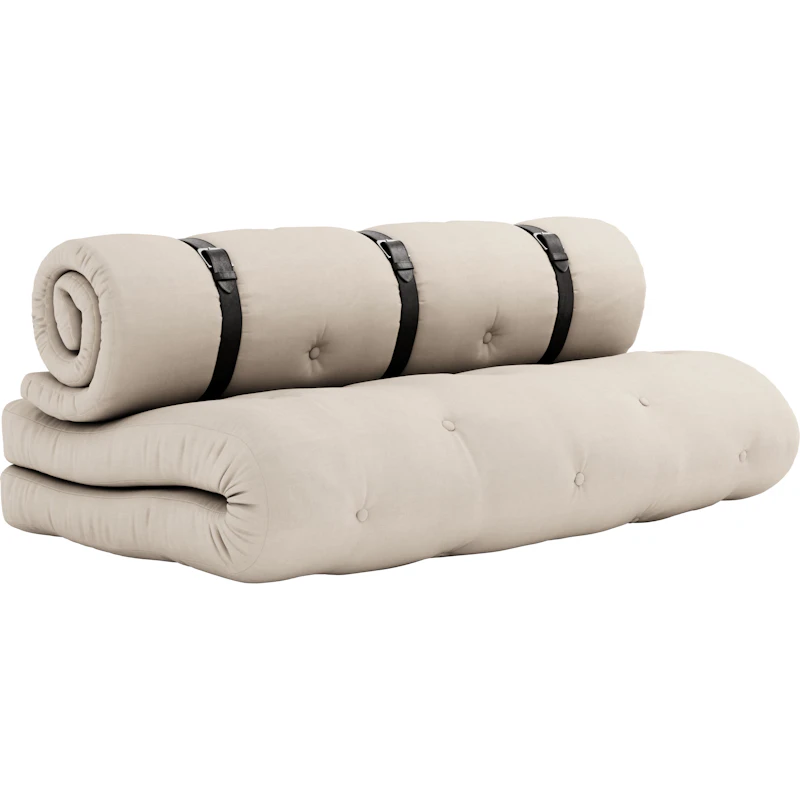 Buckle-Up Sofa Mit Gürtel, Beige / Braun